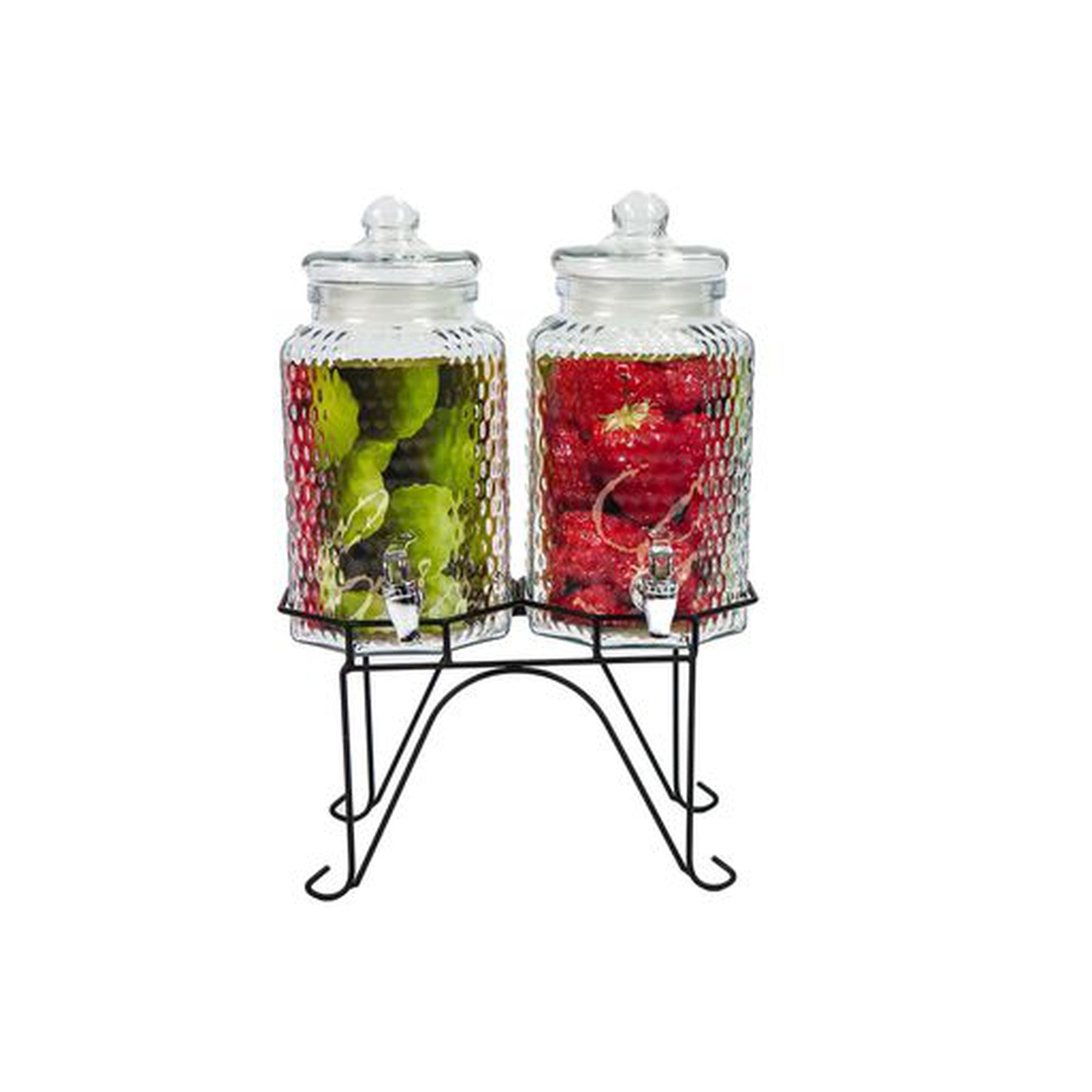 Beverage Dispenser 4L Glass 2 Piece with Stand  - 529