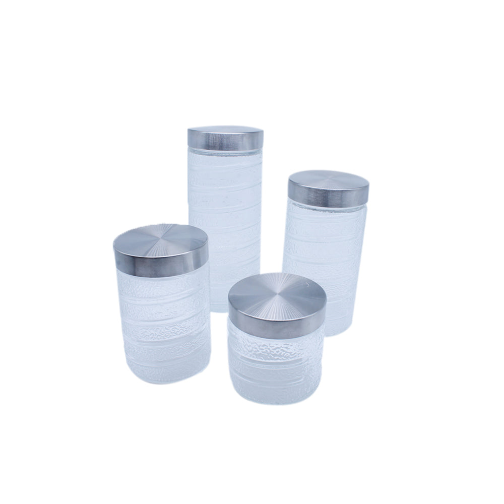 Glass Canisters Set 4pc Set SGN1769