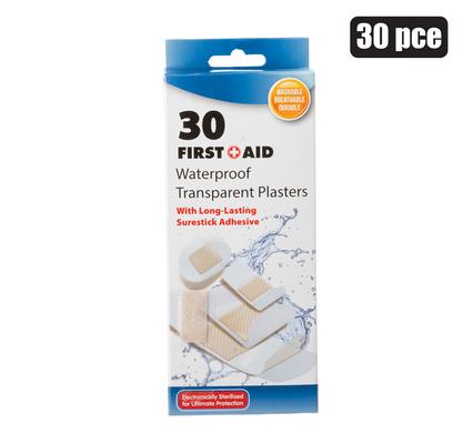 Firstaid Plaster Transparent Assorted Size 30pack
