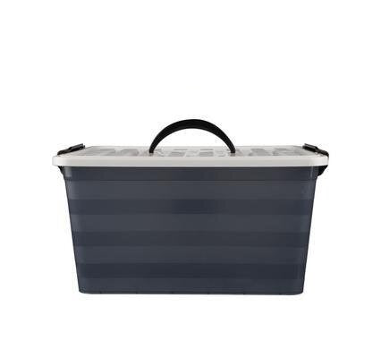 10L Storage Container Picnic Basket with Carry Handle Grey