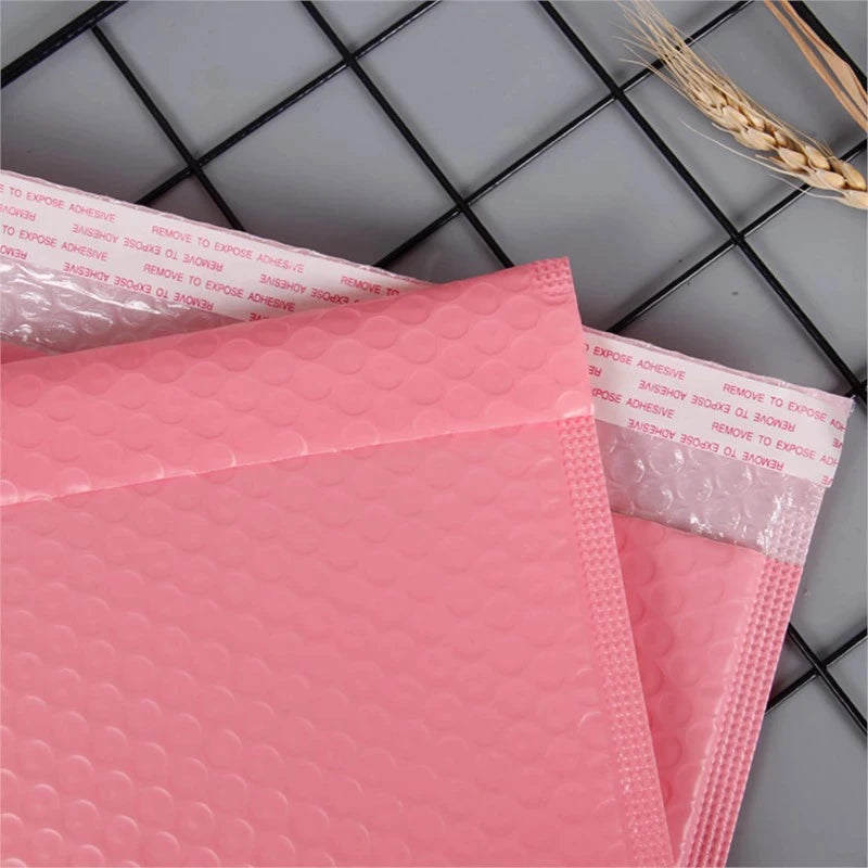 Bubble Pouch Mailer Bag Self-Seal Padded Envelope Matte Pink