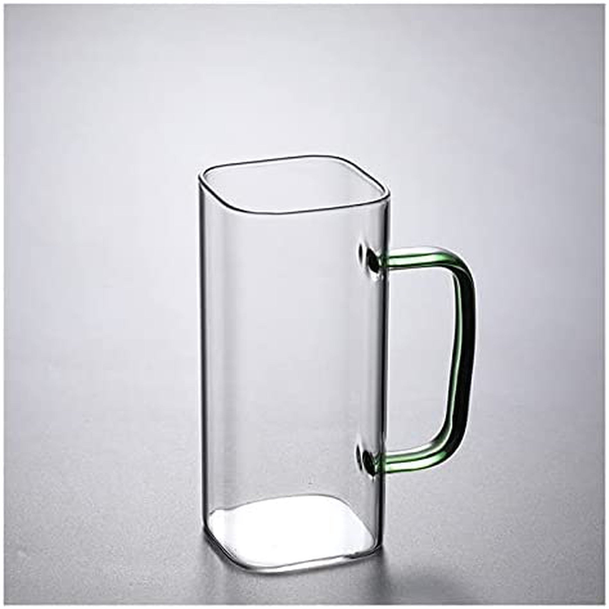 Glass Drinking Mug 370ml Borosilicate with Handle