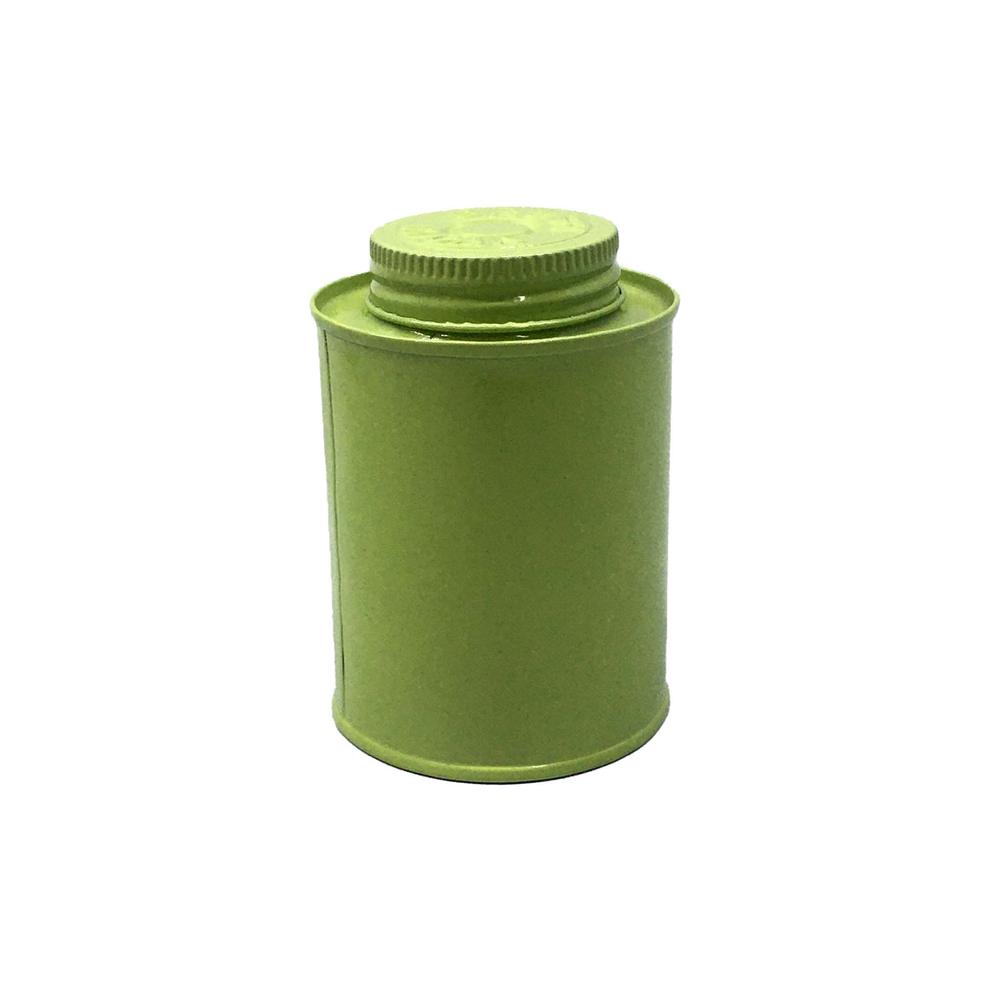 Vintage Spice Tin Cansiter Lime Green 6x9.5cm