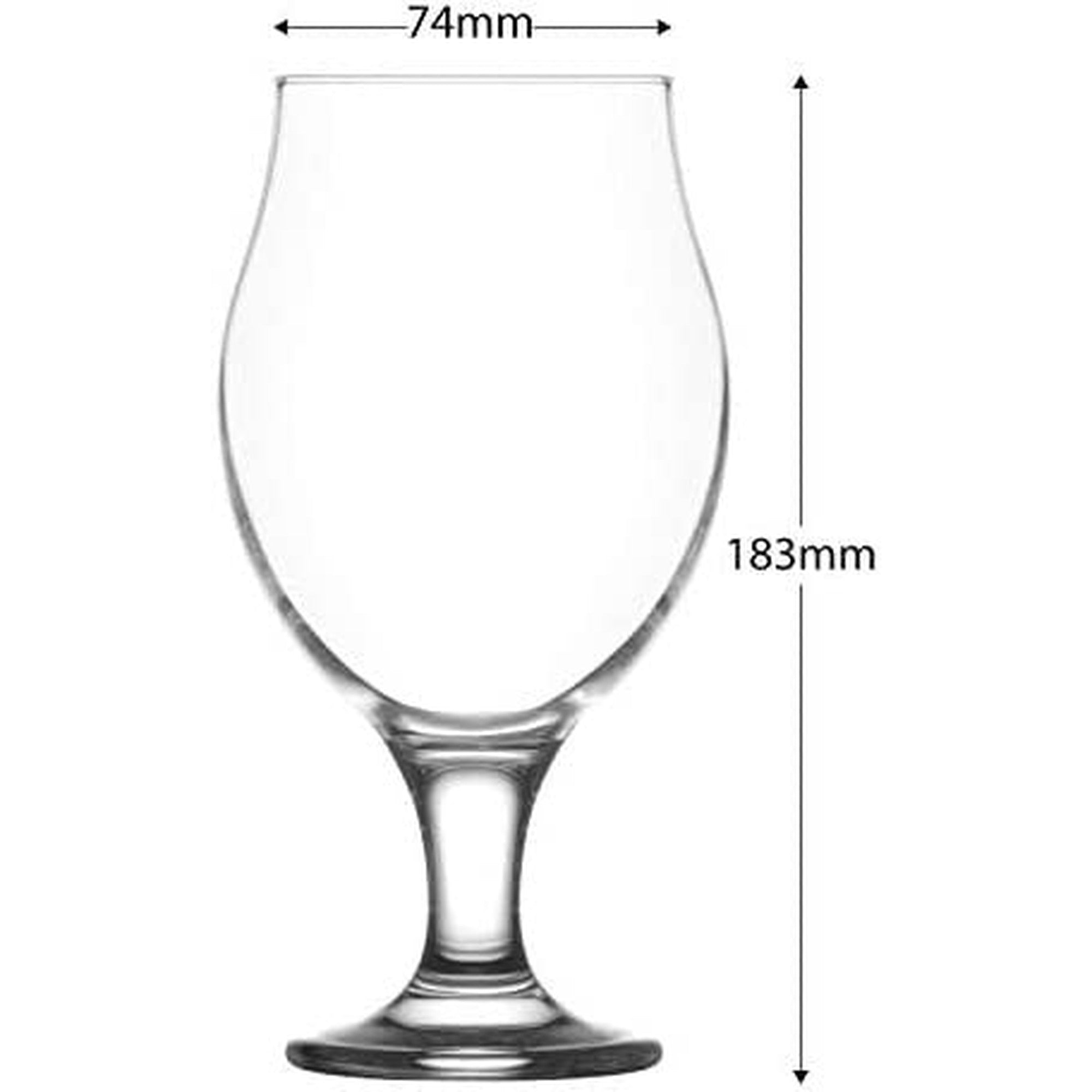 LAV Glass Tumbler 570cc Angeilna Beer 6pack SW091B