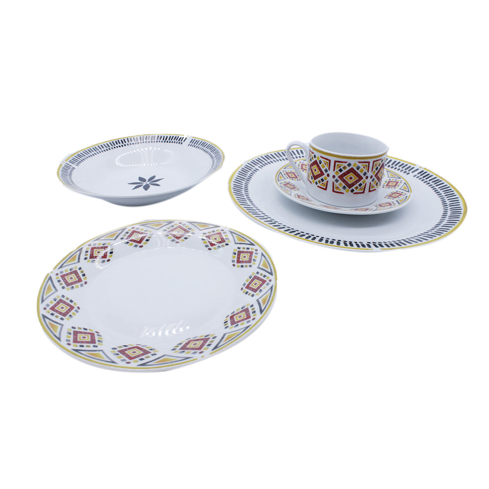 Porcelain Dinner Set 20pc Trial Ethnic SGN1948