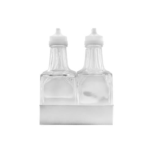Bottle Glass 250ml Oil Vinegar Square with Lid