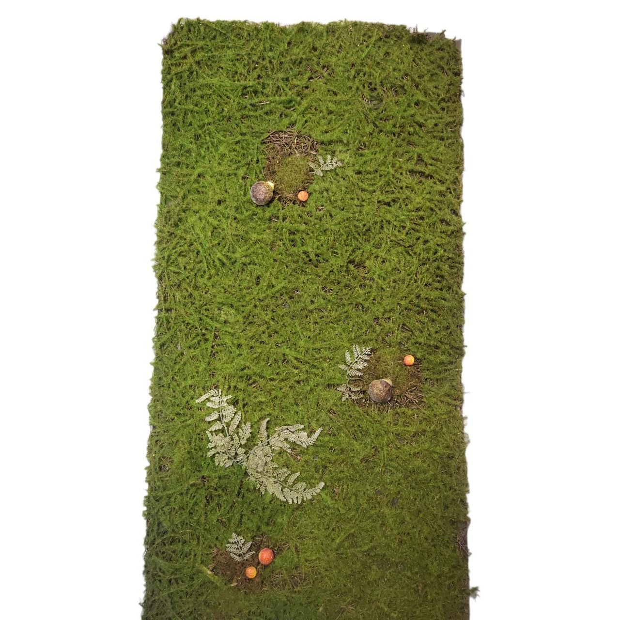 Artificial Decorative Green Algae Decorative Duckweed Grass Mat 50cmx100cm with leaves 360