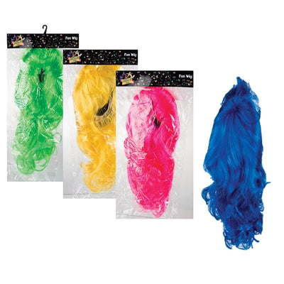 Dress Up Wigs Long Neon Colour Assorted