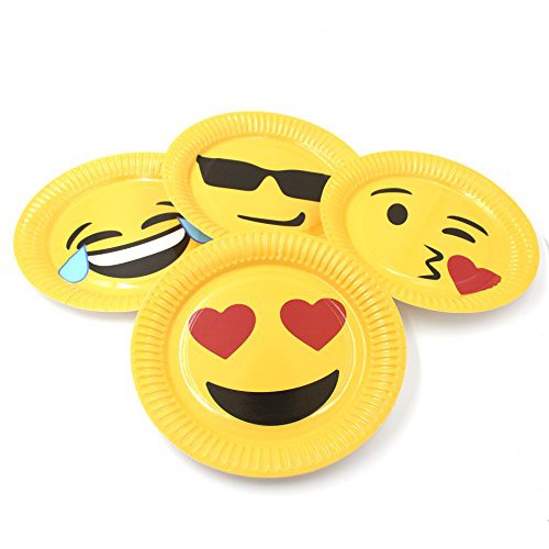 Party Paper Plate Emoji 12pc 30571A