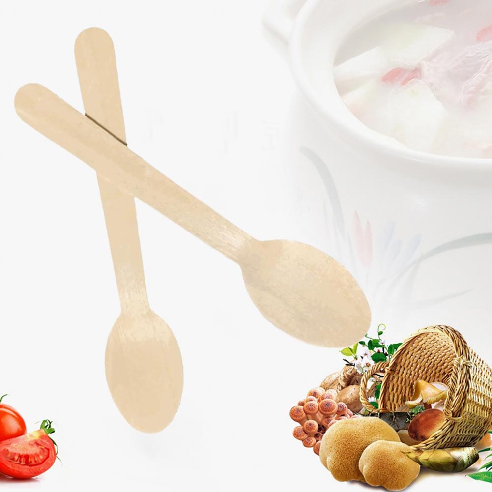 Wooden Spoon 10.5cm 100Pcs Pack 16-8