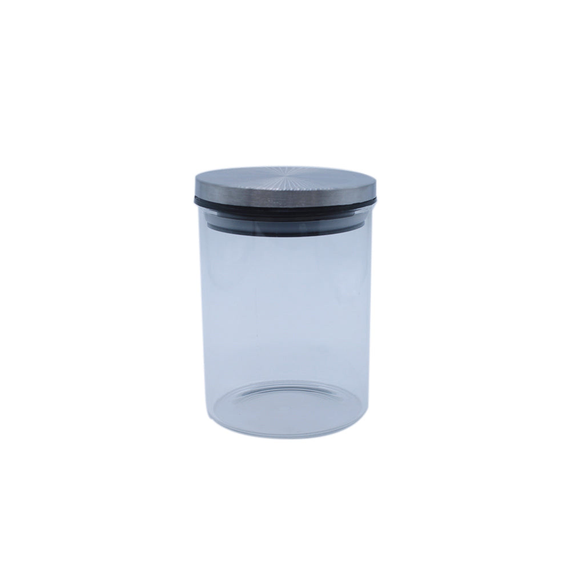 Glass Diamond Jar 13.5cm Borosilicate With Stainless Steel Airtight Lid SGN1768