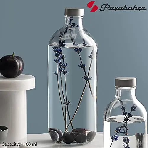 Pasabahce Iconic 1L Glass Fridge Bottle 1L 24211