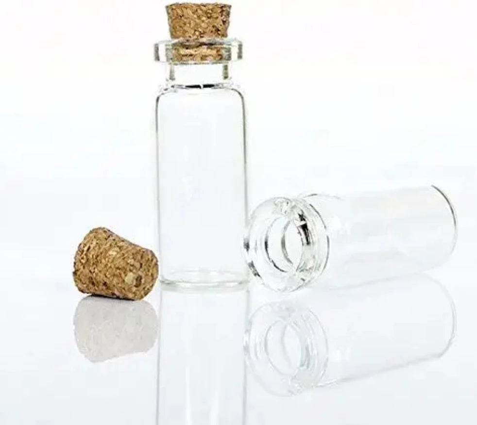 Regent Glass Bottle 20ml with Cork Lid 12pack 10586