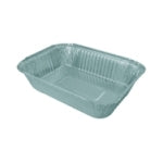 Aluminum Foil Takeaway Container Disposable 4283P with Poly PVC Lid Card Lid B4283 1pc