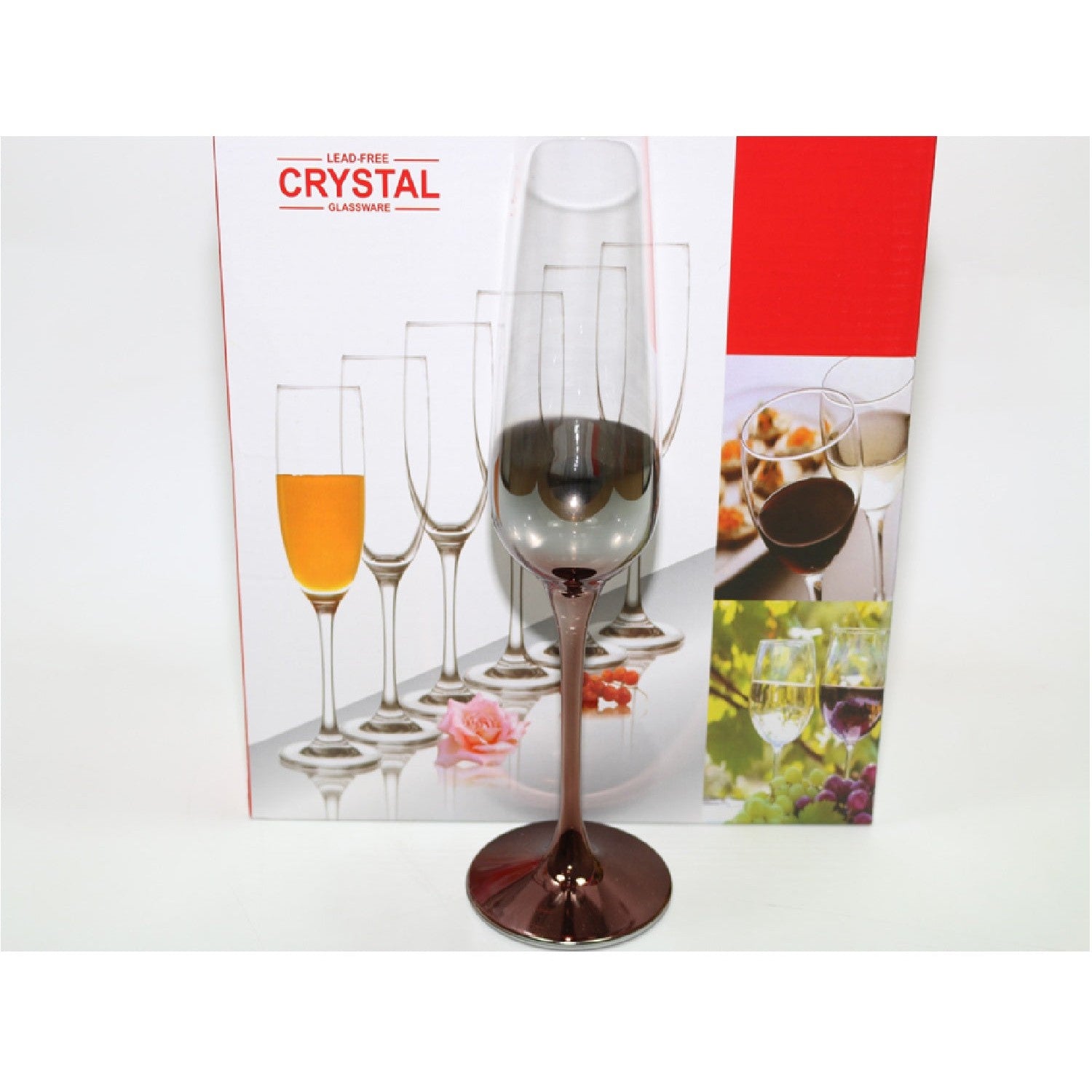 Crystal Glass Tumbler Champagne Copper and Gold Tint 28641