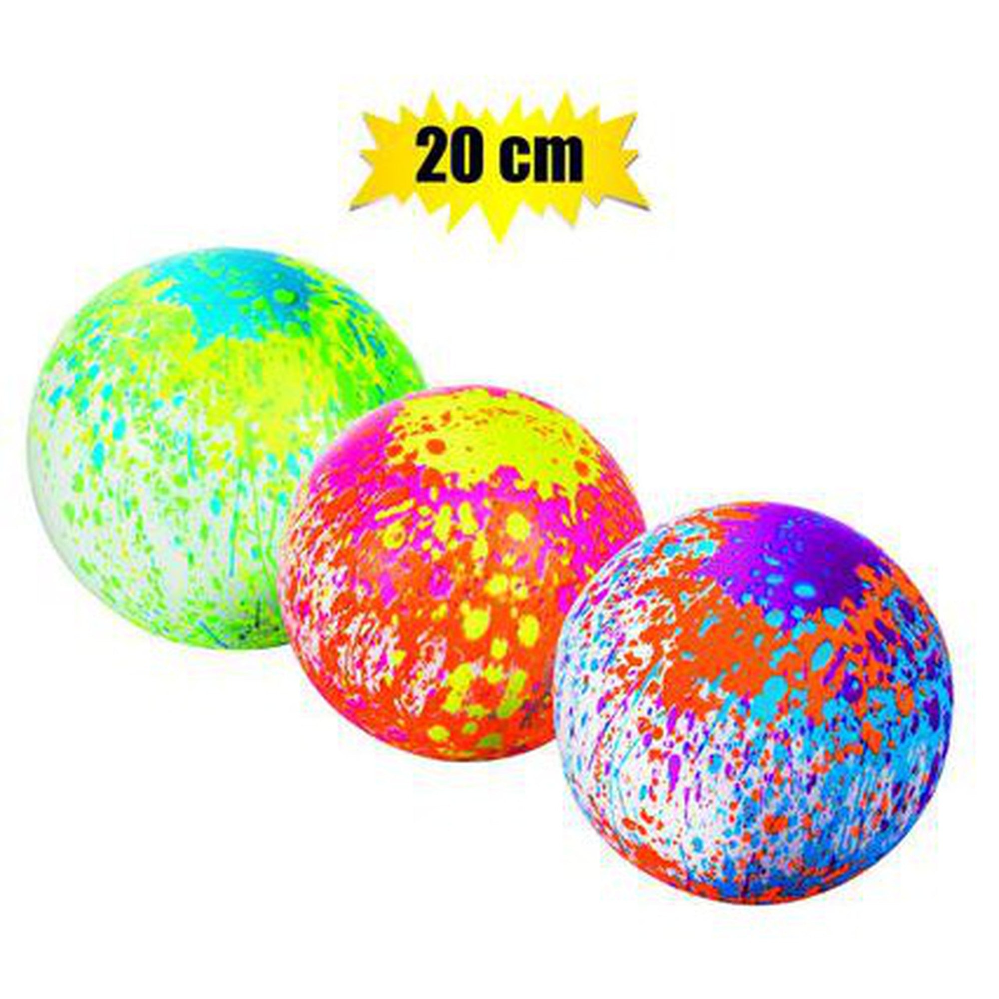 Plastic Rainbow Ball Rainbow 20cm