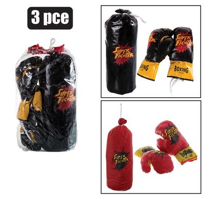 Boxing Set Gloves Bag 3pc Set