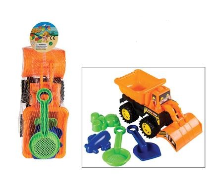 Beach Toy Truck Set Plastic 20cm 5pc