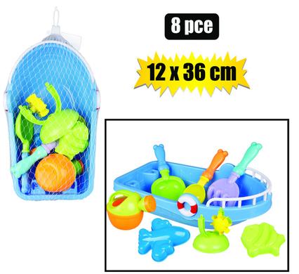 Beach Toy Boat with Accessories and Water Wheel 36x21cm