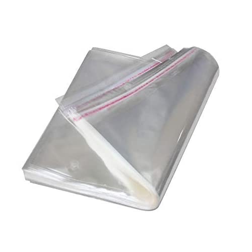 Polyprop Cellophane Selfseal Bags 15x22cm+3cm 100pack