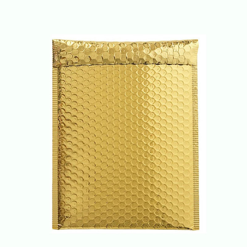 Bubble Pouch Mailer Bags Self-Seal Padded Envelope Metallic Gold