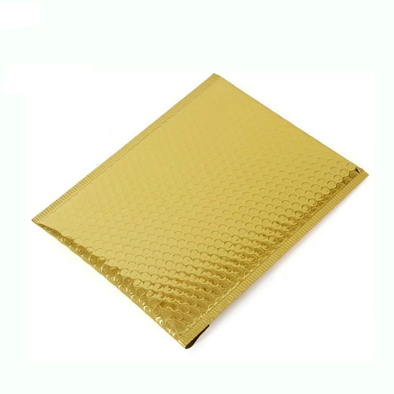 Bubble Pouch Mailer Bags Self-Seal Padded Envelope Metallic Gold