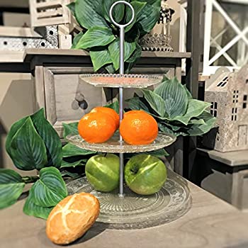 Patisserie Cake Server Stand 3 Tier Glass