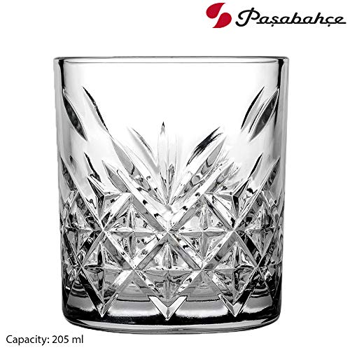 Pasabahce Timeless Glass Tumbler 250ml Whisky 4pack 23321