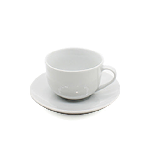 Porcelain Cup and Saucer White Set 220ml SGN2023