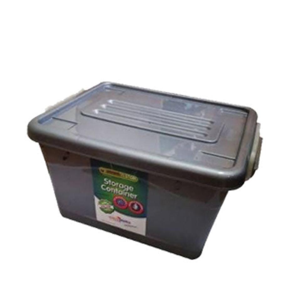 15L Plastic Storage Box Container Black Nu Ware