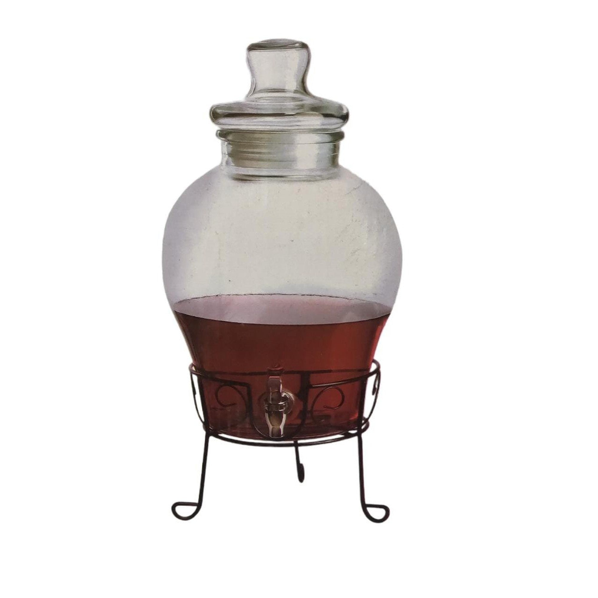 Beverage Dispenser 5L Glass with Stand 538