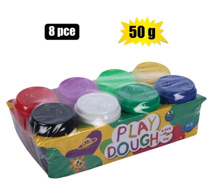 Edu Kids Play Dough 50g Tubs 8-Colors Set