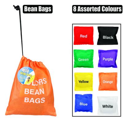 Growing Minds Educational String Bean Bags 12x12cm