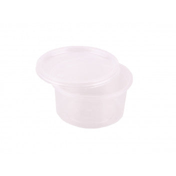 350ml Tub Clear Polyprop with Lid 10Pcs FCOV-PPTB350