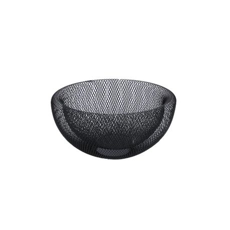 Continental Homeware Wire Mesh Fruit Basket Shiny Black/White CH573/574