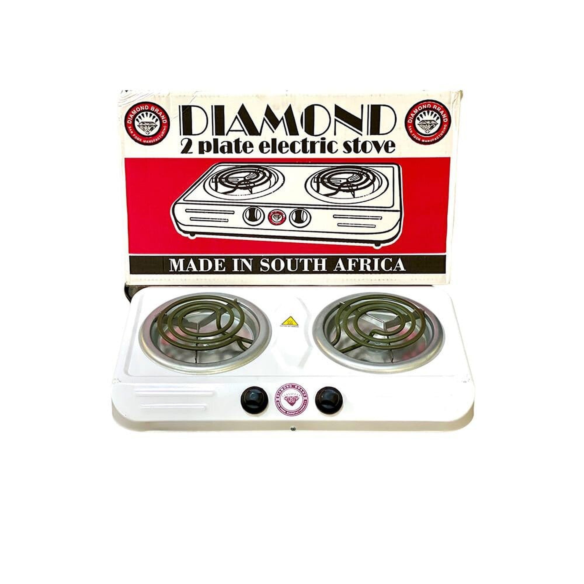 Diamond 2-Plate Double Spiral Electric Stove 22039