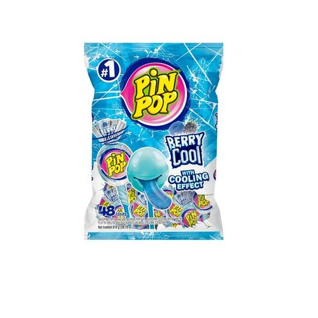 Pin Pop Lollipop Assorted 48Pack