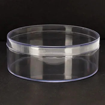 Gift Box Round Acrylic 180ml Round  Jar Round with Lid 8.5x5cm