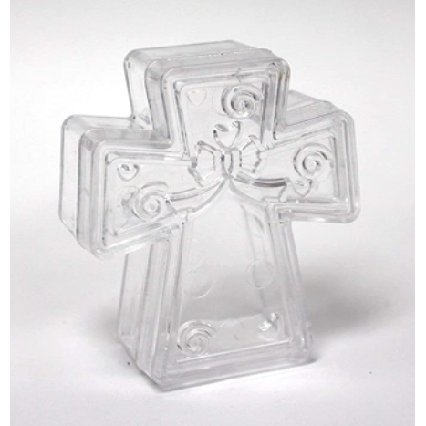 Clear Arcylic Boxes Angel Cross Shape 51260132