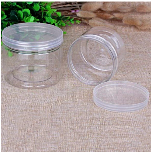 300ml PET Cosmetic Jar with Lid Crystal Clear