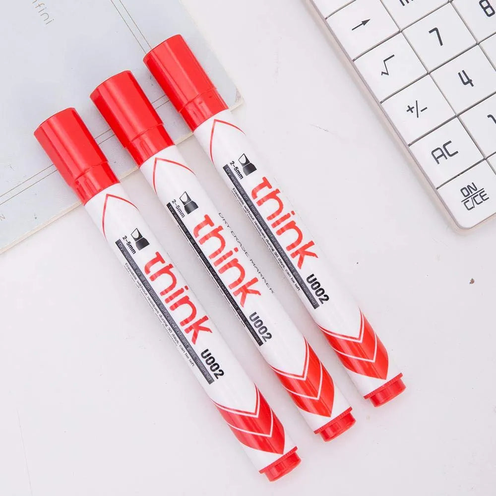 Deli Dry Erase Marker Red Chisel Tip 2.5mm