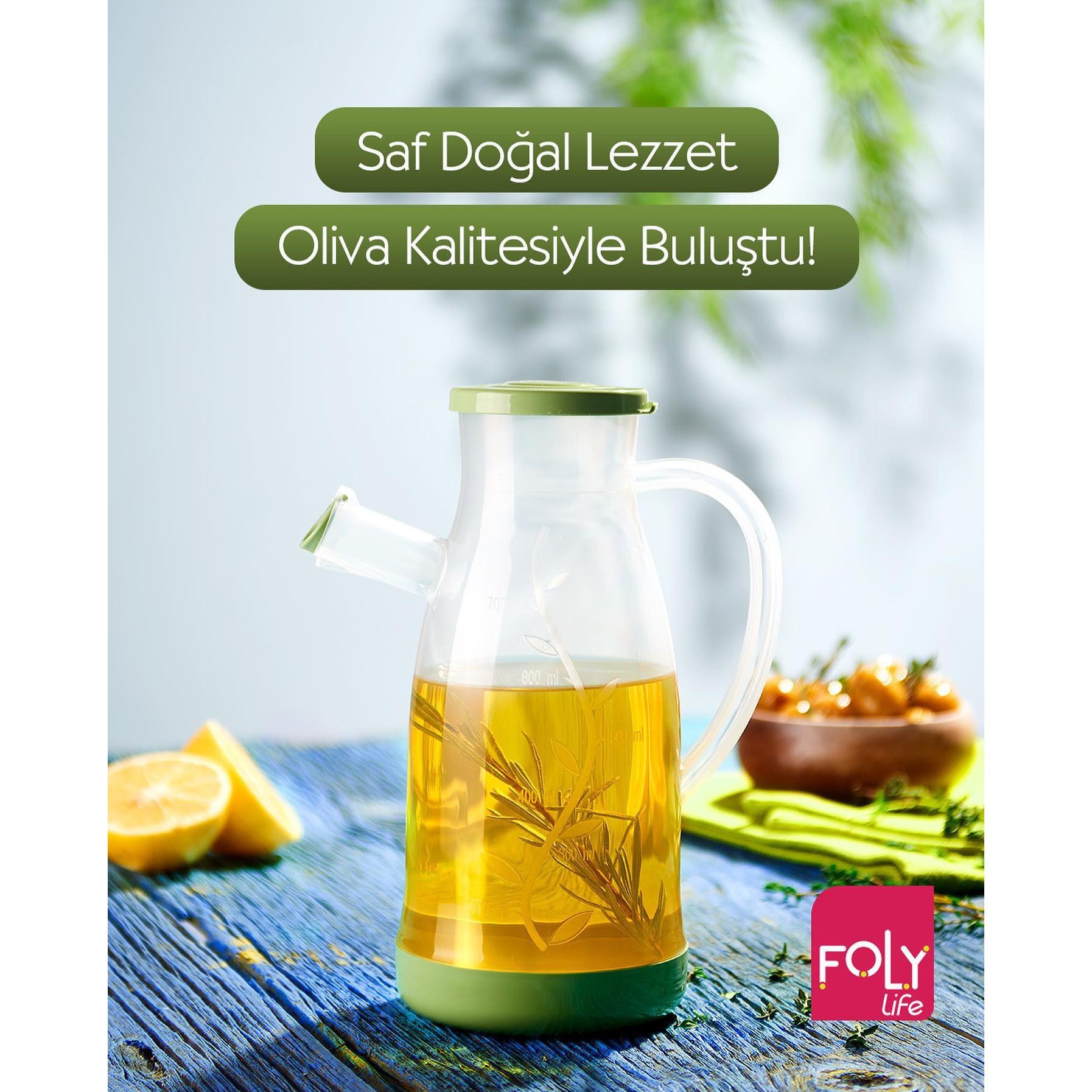 Foly Life Oilva Oil Jug 700ml BNM0193 Titiz