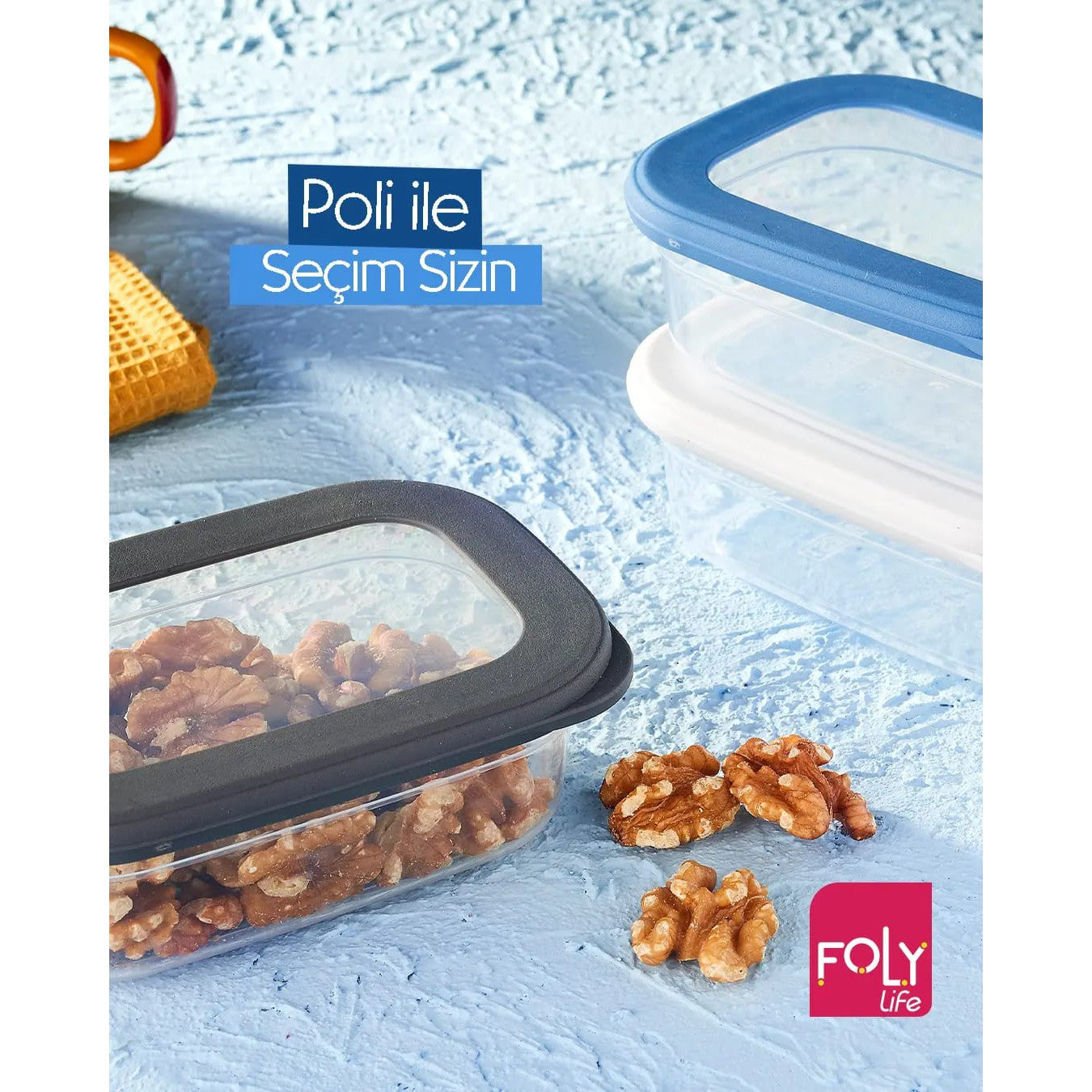 Foly Life Poli Storage Box 400ml with Tight Lid BNM0094 Titiz