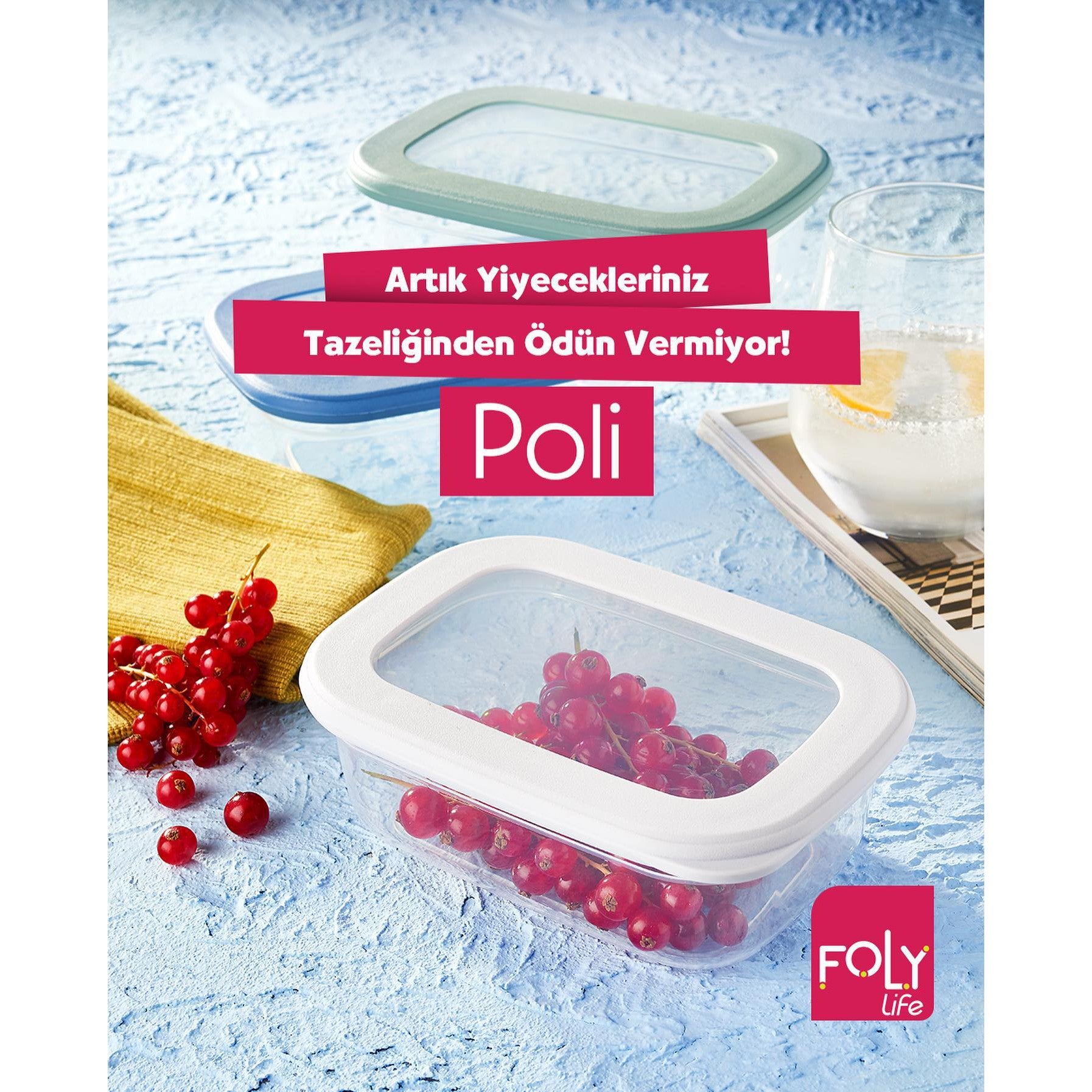 Foly Life Poli Storage Box 400ml with Tight Lid BNM0094 Titiz