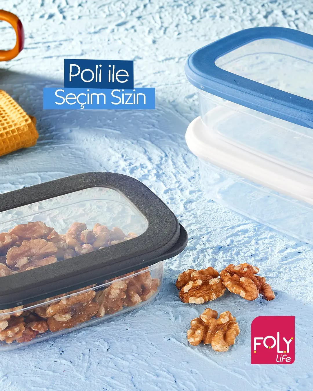 Foly Life Poli Storage Box 670ml with Tight Lid BBM0056 Titiz