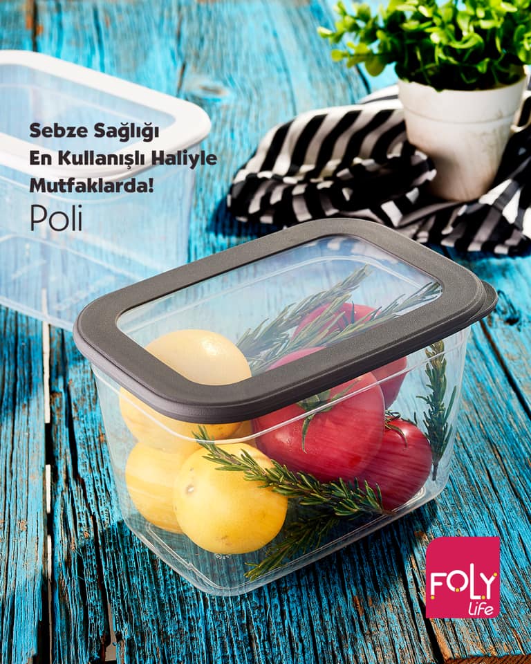 Foly Life Poli Storage Box 800ml with Tight Lid BNM0117 Titiz