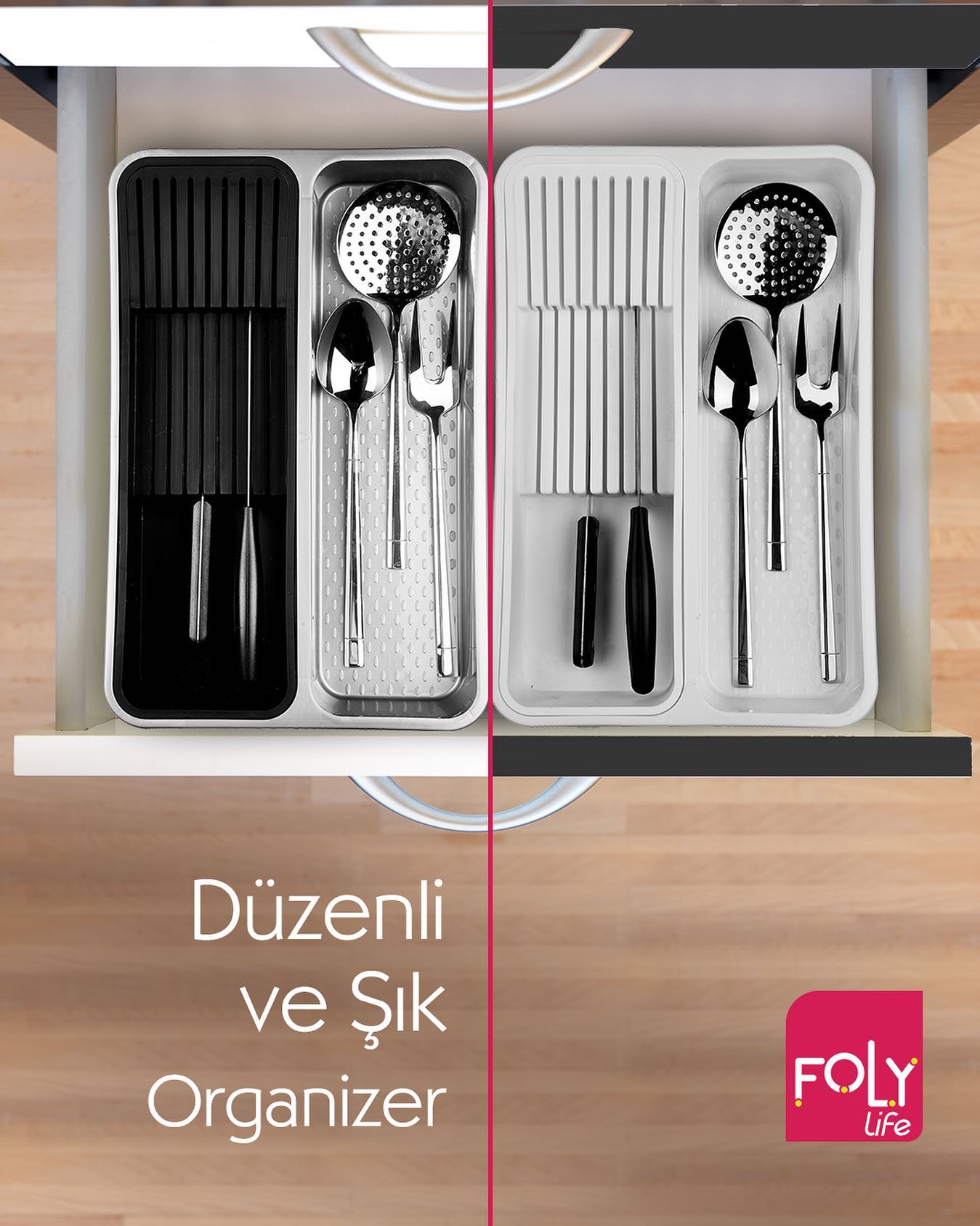 Foly Life Cutlery Organiser Tray Knife Small BBM0636 Titiz