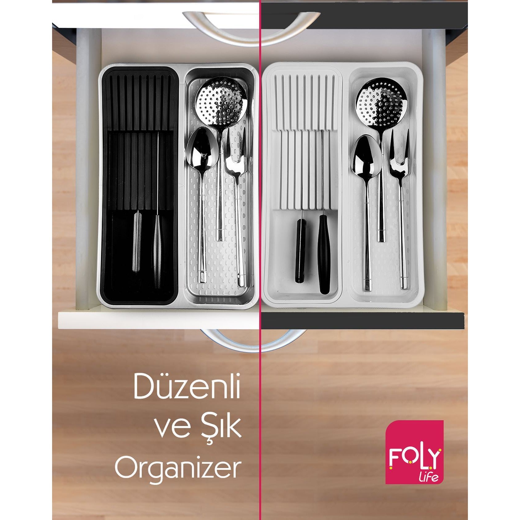 Foly Life Cutlery Organiser Tray Knife Small BBM0636 Titiz