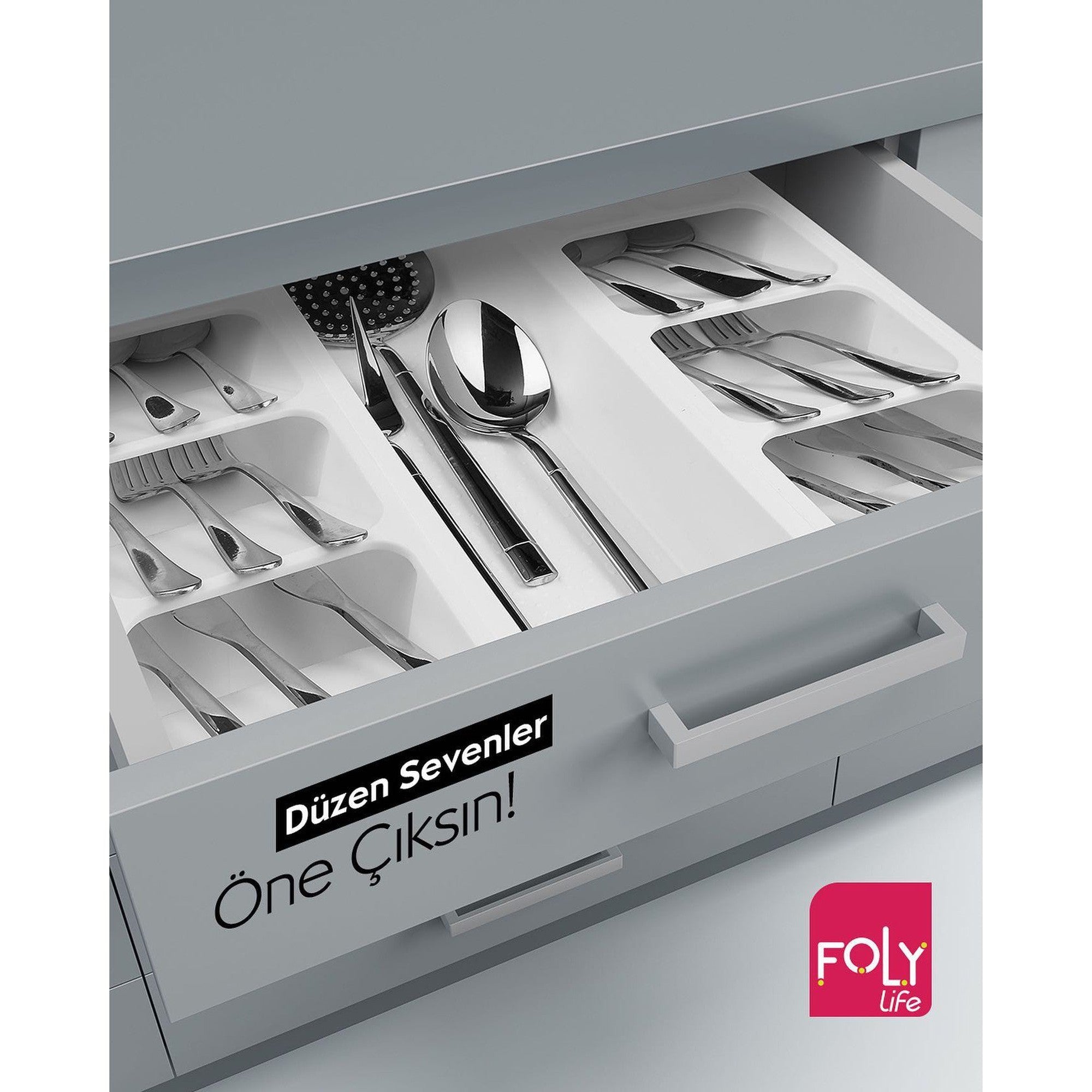 Foly Life Cutlery Organiser Tray Big BNM0599 Titiz