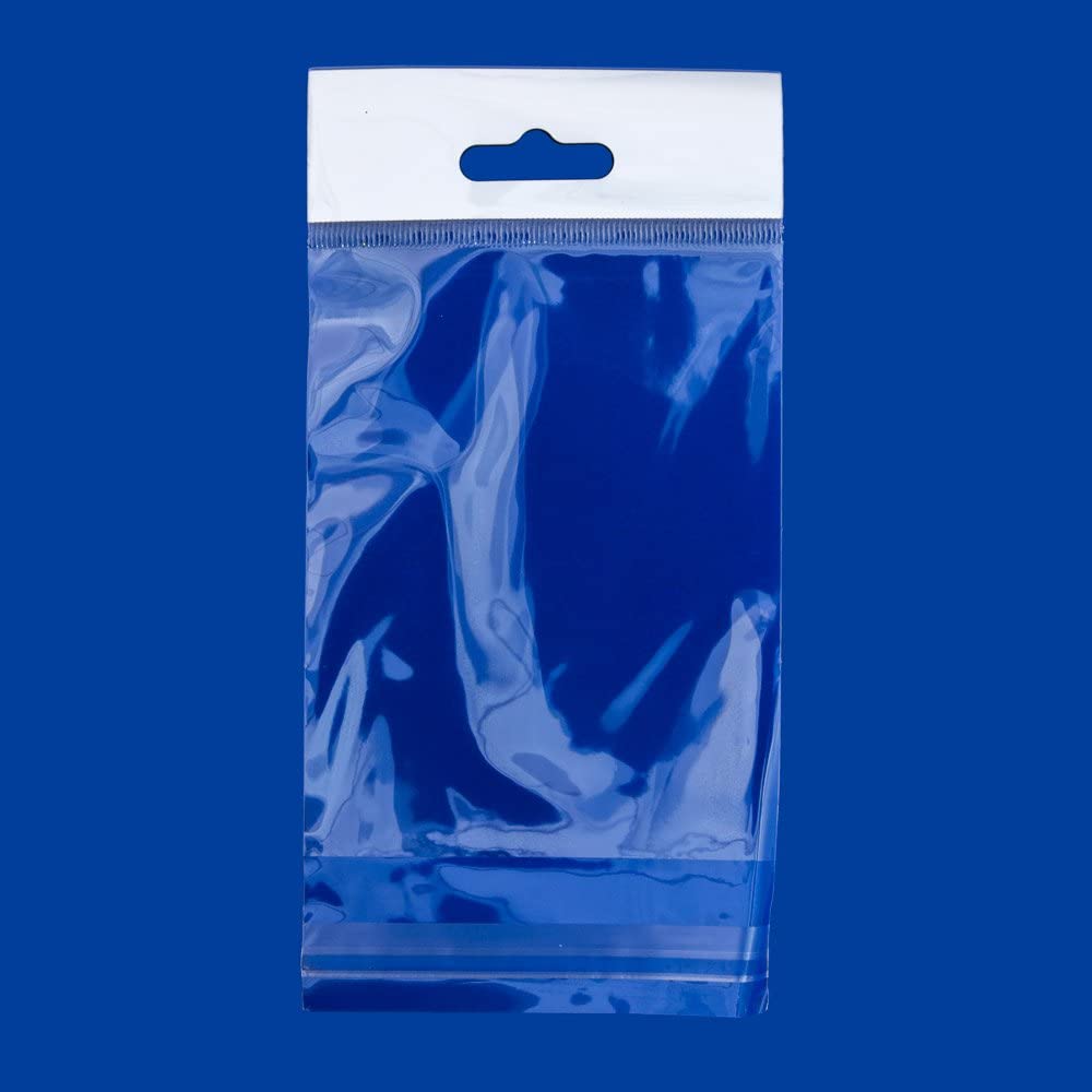 Polyprop Cellophane Selfseal Bags 6.5x18cm Euro Hole Hanging 100pack